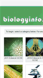 Mobile Screenshot of biologyinfo.co.uk